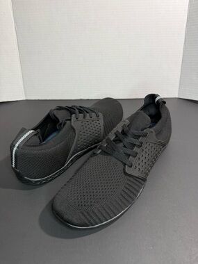 WHITIN Black Knit Athletic Running Shoes